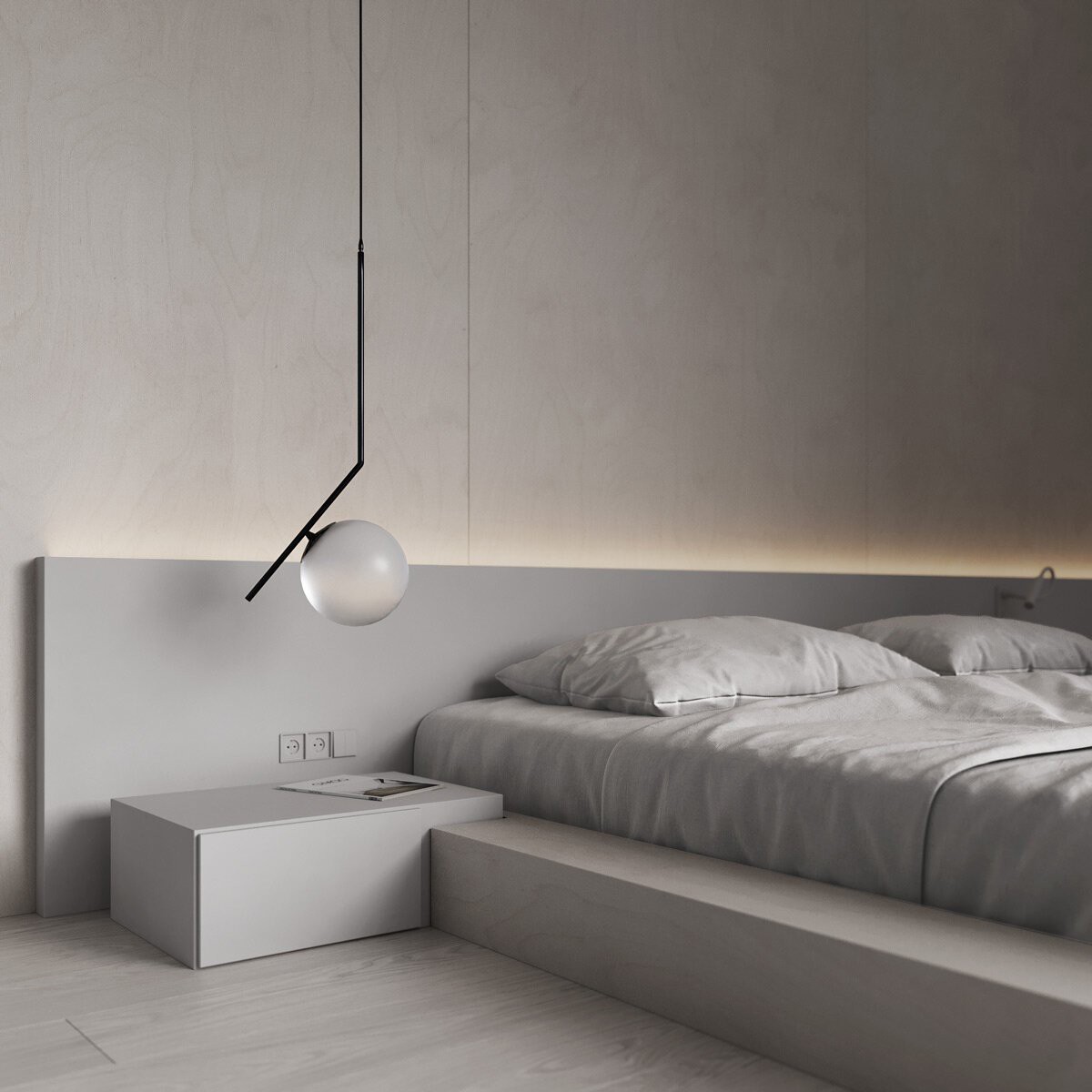 158㎡极简风住宅设计 满满的高级感-16