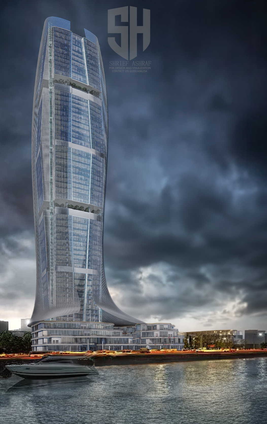 鹰标志性大厦丨埃及开罗丨Helwan University 建筑系-14