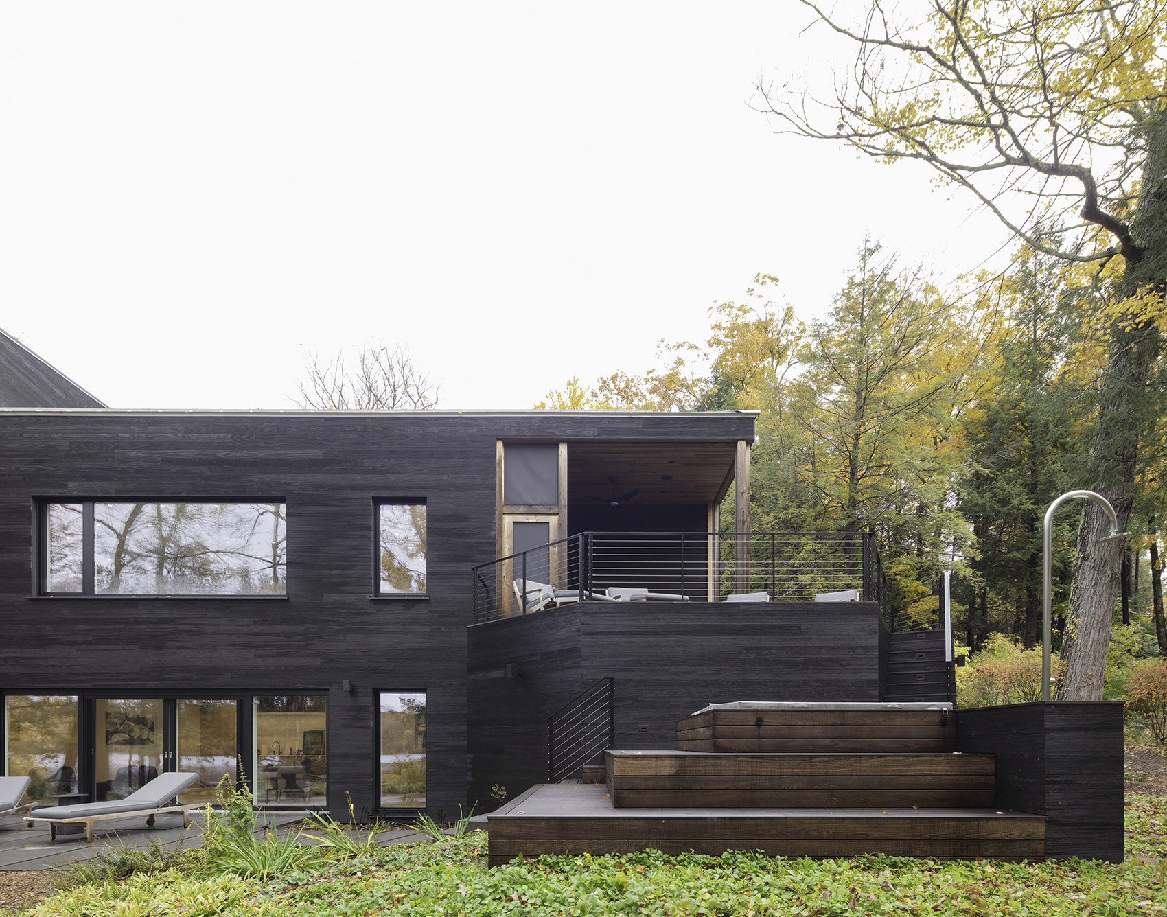 森林湖畔别墅丨美国丨Pachano & Vollert Architecture-12