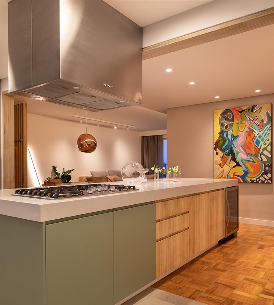 巴西 Apartamento Consolação | 木质美感与设计巧思的完美结合-19