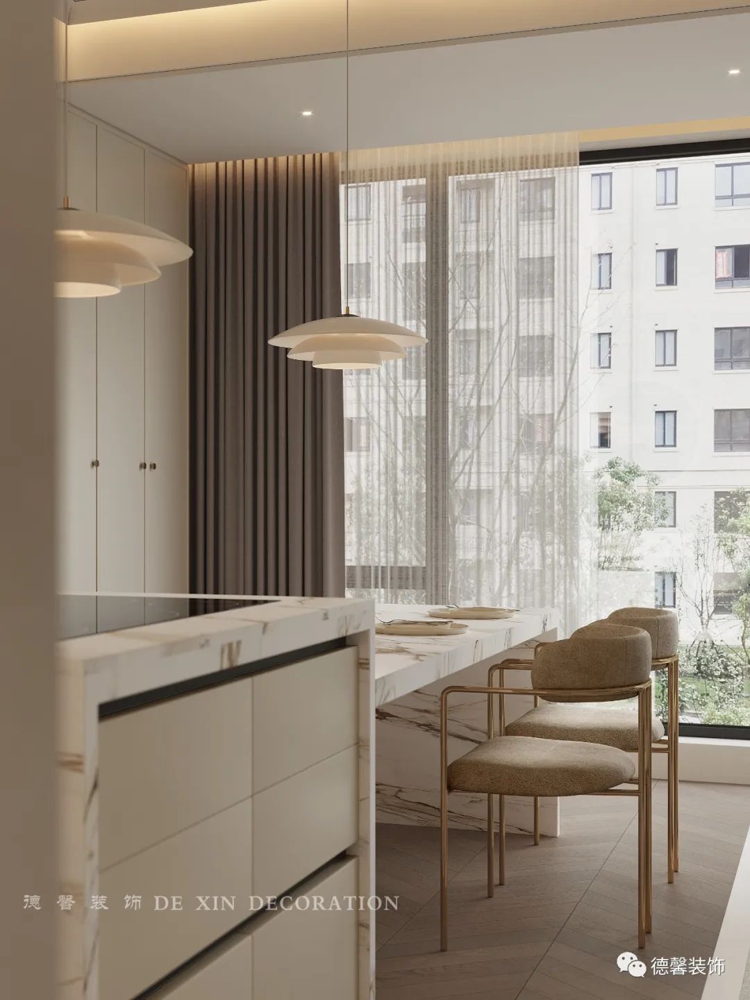 广州南沙 300㎡轻法式别墅设计丨中国广州丨德馨装饰-24