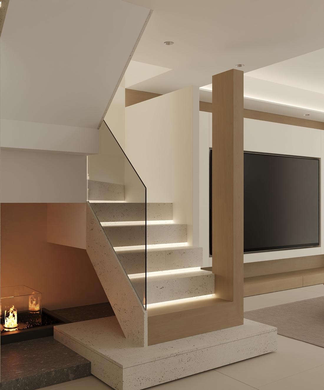 原木极简风跃层-12