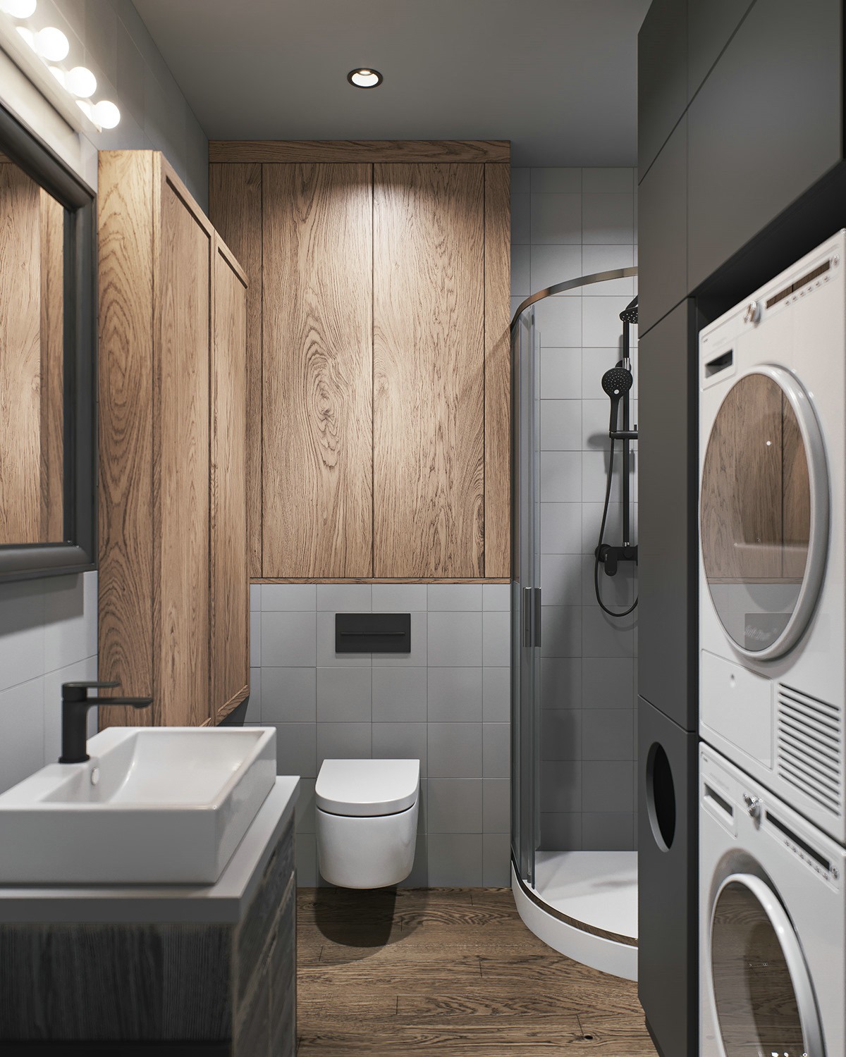 97平米 圣彼得堡工业风空间设计-29