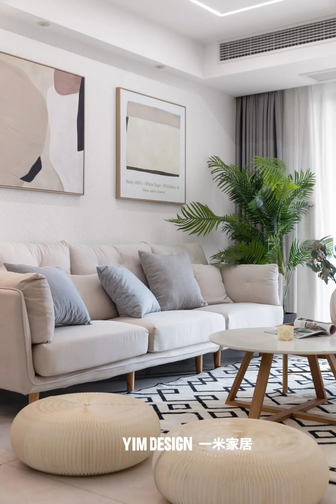 日式混搭风,原木与白的纯净世界丨一米家居-1