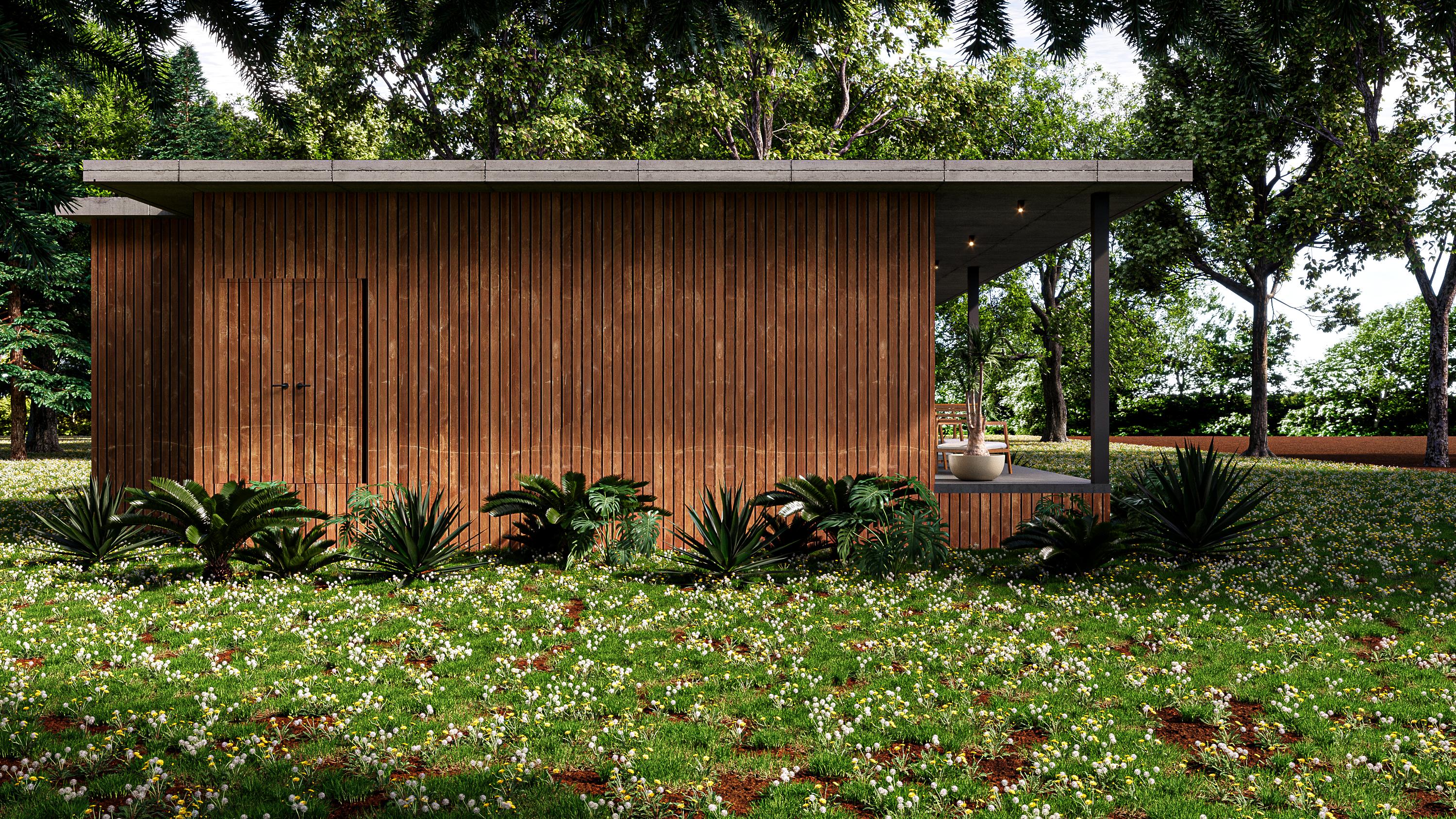 半独立式野生动物小屋-10