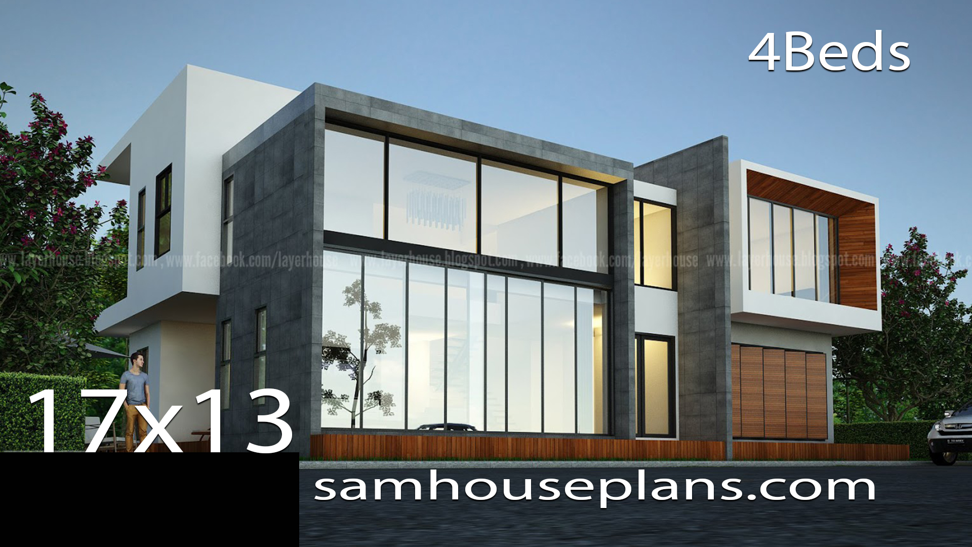 17·13m带4卧室的房屋设计方案丨Layer House（泰国）-2