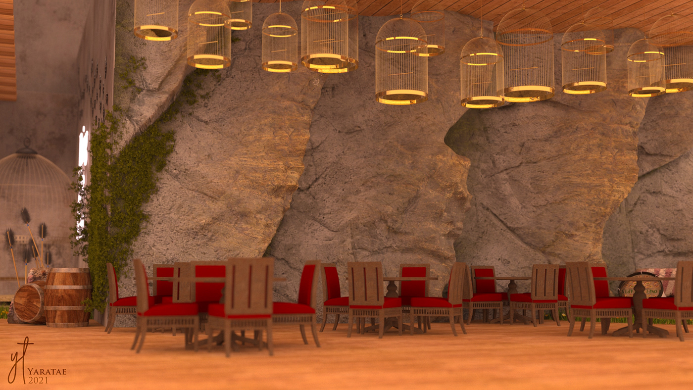 ON | 3D Concept restaurant design-3