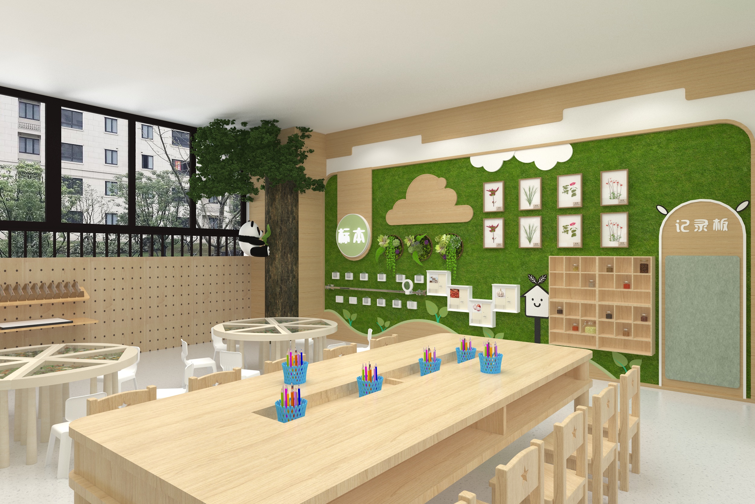 幼儿园自然主题空间设计-6