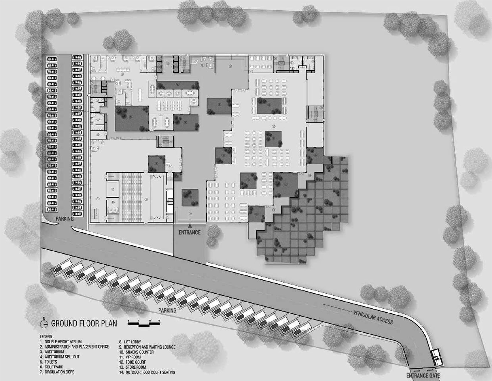 普瑞斯蒂吉大学丨印度印多尔丨Sanjay Puri Architects-48