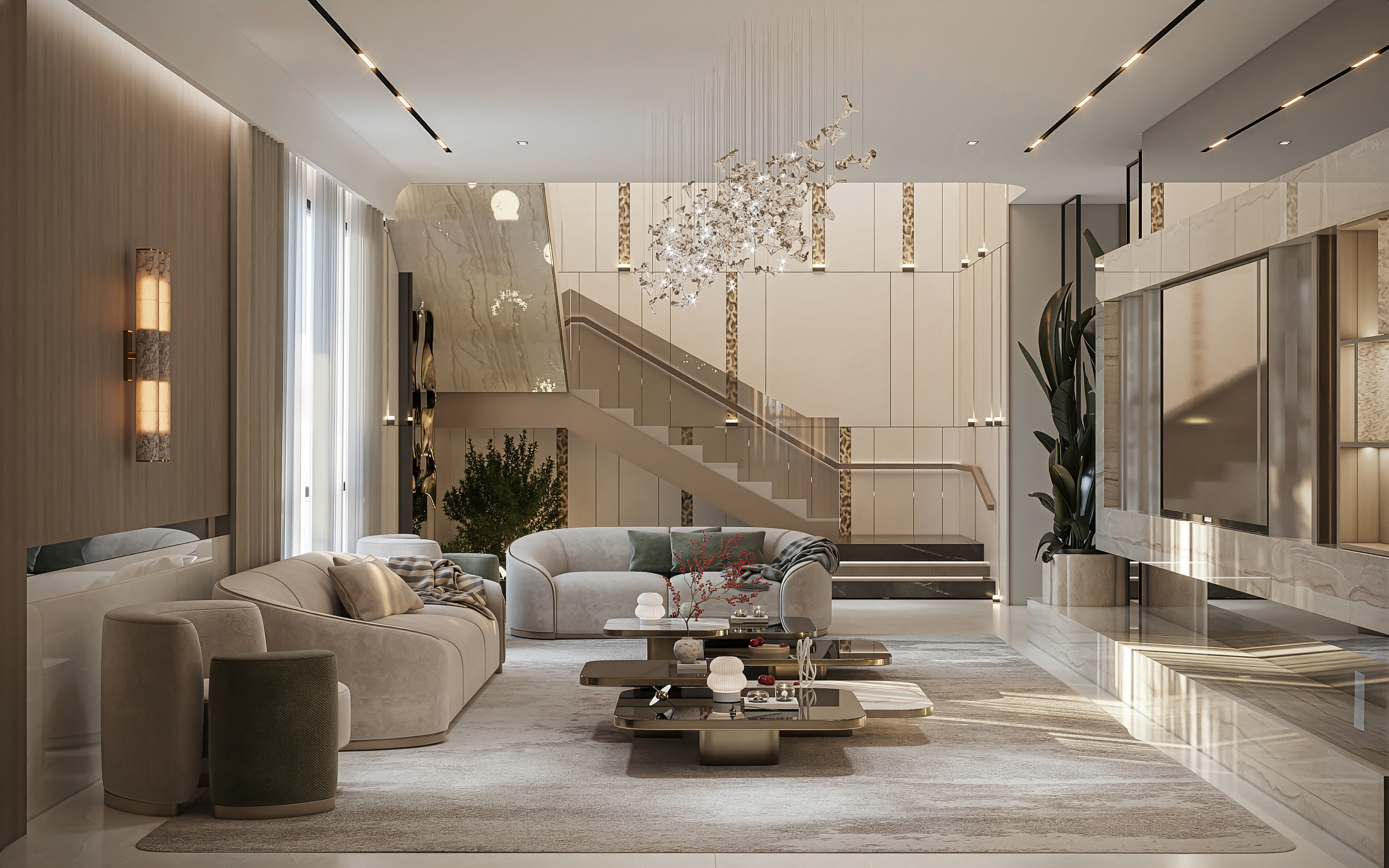 Modern Villa ground floor in KSA-9