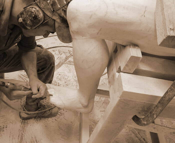 亚特兰蒂斯白色卡拉拉大理石雕塑及喷泉项目丨以色列-27