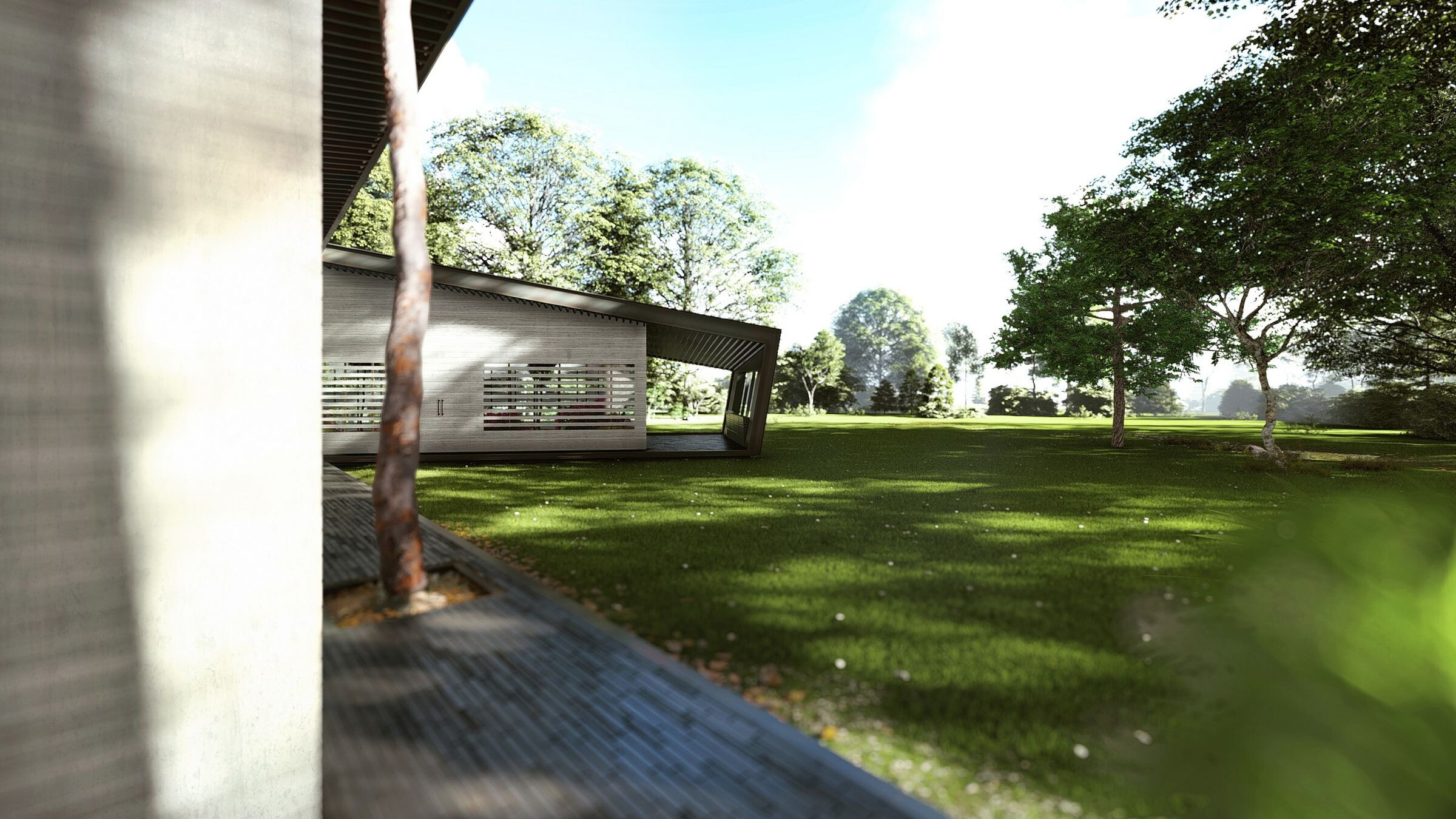 三角形的独立别墅 · Heram Architects 的绿色温室设计-31