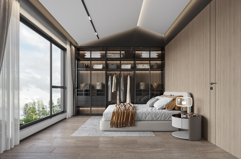 自然光影的别墅空间丨H 空间全案设计-15