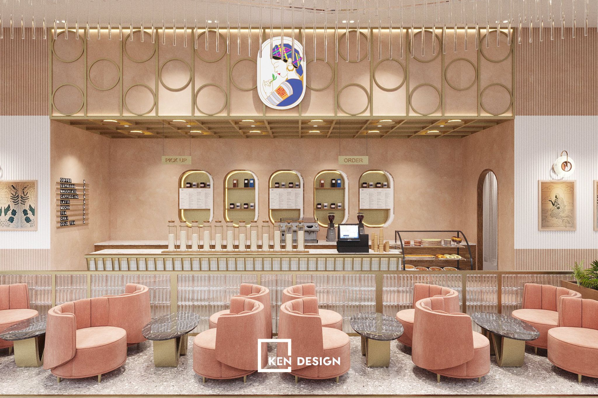 Moong Tea奶茶店设计项目丨越南河内丨KenDesign-22