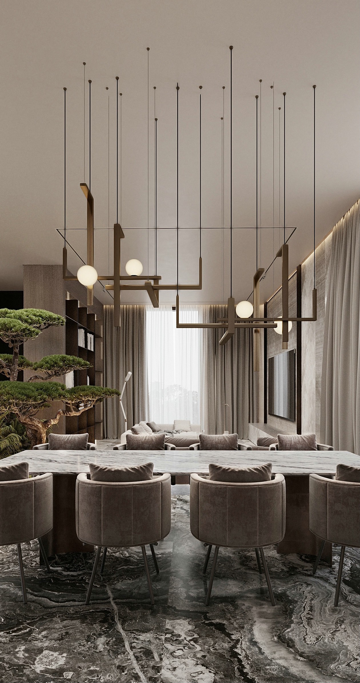 灰色系别墅设计 高级精致范儿！-11