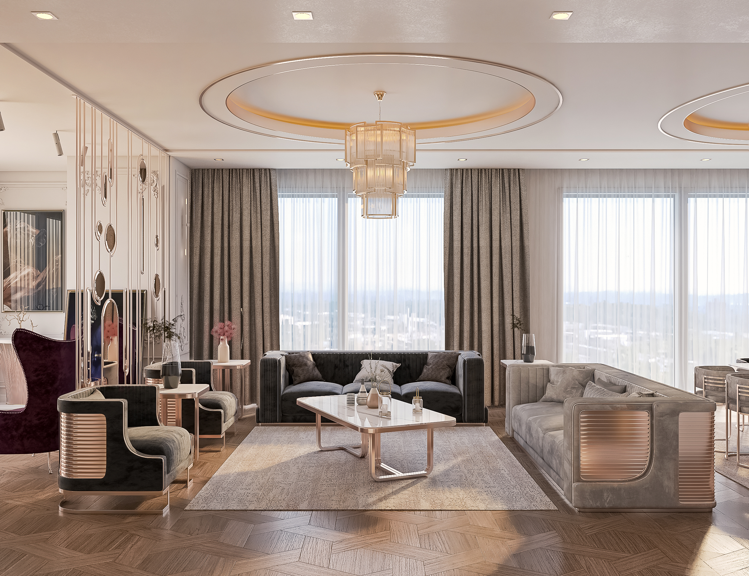 豪华客厅丨ZEBRANO FURNİTURE-8