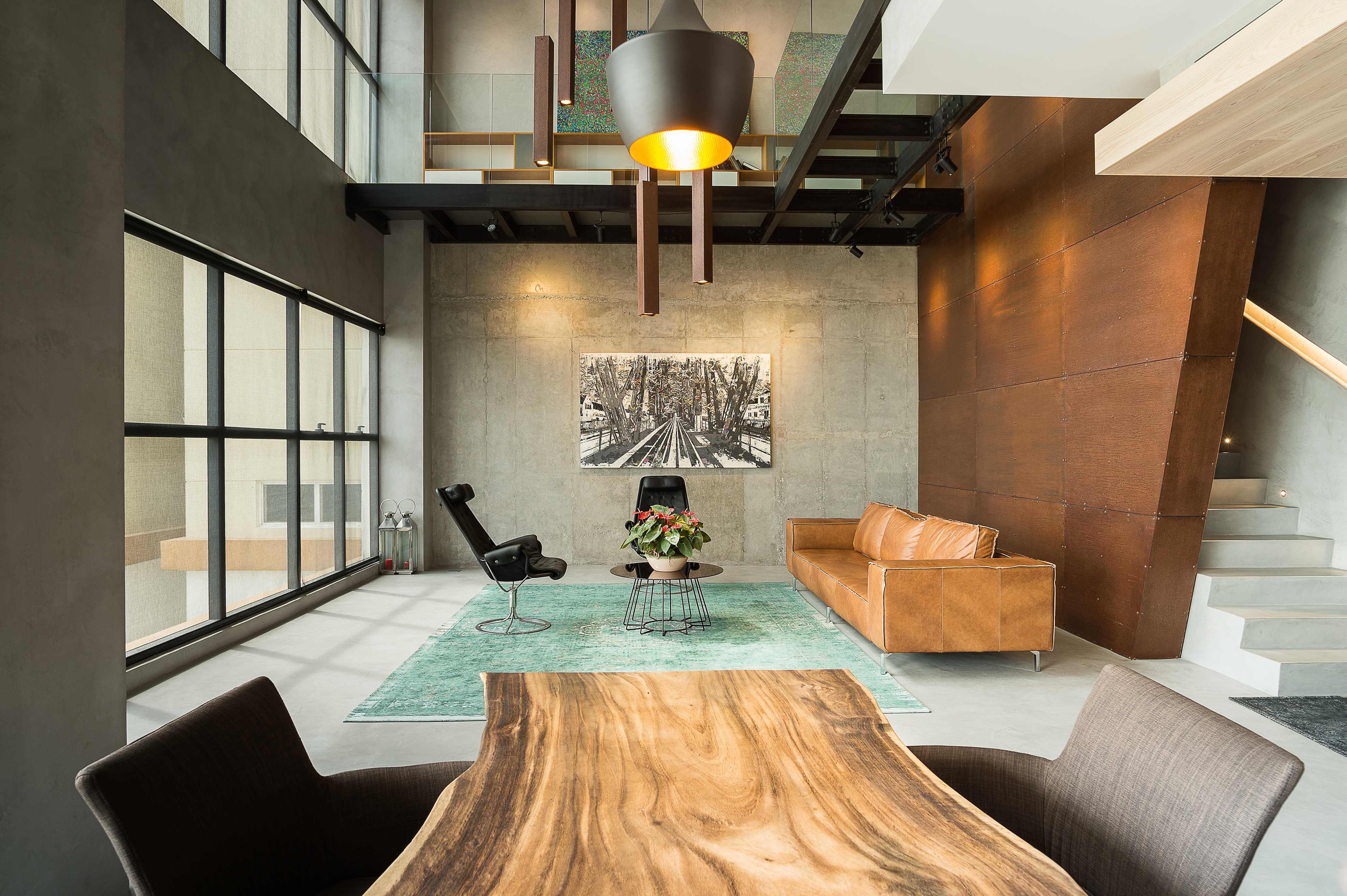 越南胡志明市顶层公寓现代工业设计-10