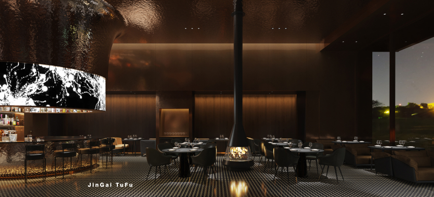 静享低调奢华的西餐厅空间设计丨图夫 x 金该-4