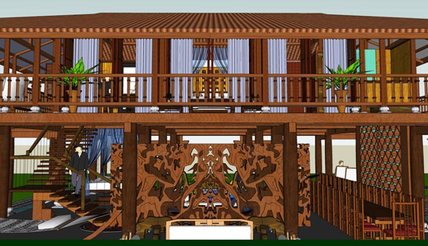 越南南部水乡别墅设计-10