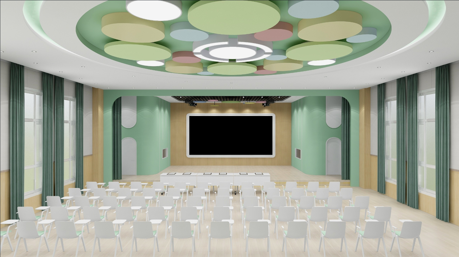 幼儿园多功能厅设计-8