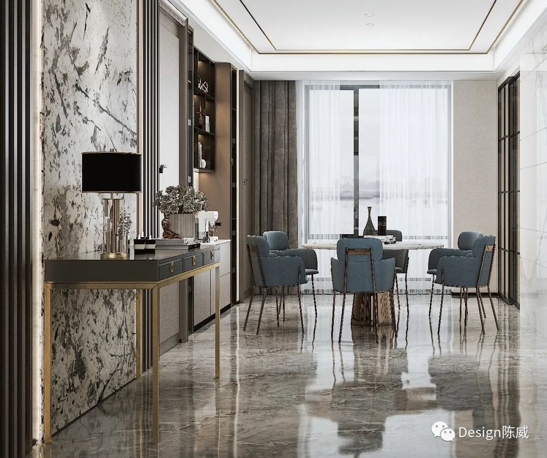 陈威设计『三江·匯』 | 轻奢新中式，优雅与质感的完美结合-33