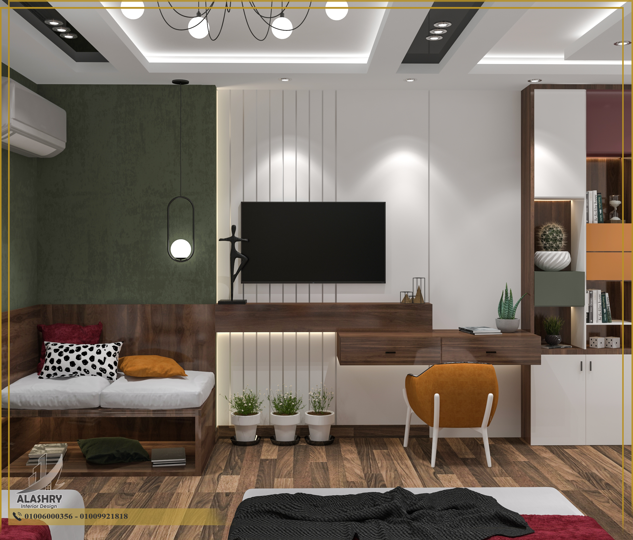 Double Modern Teenager Bedroom-2