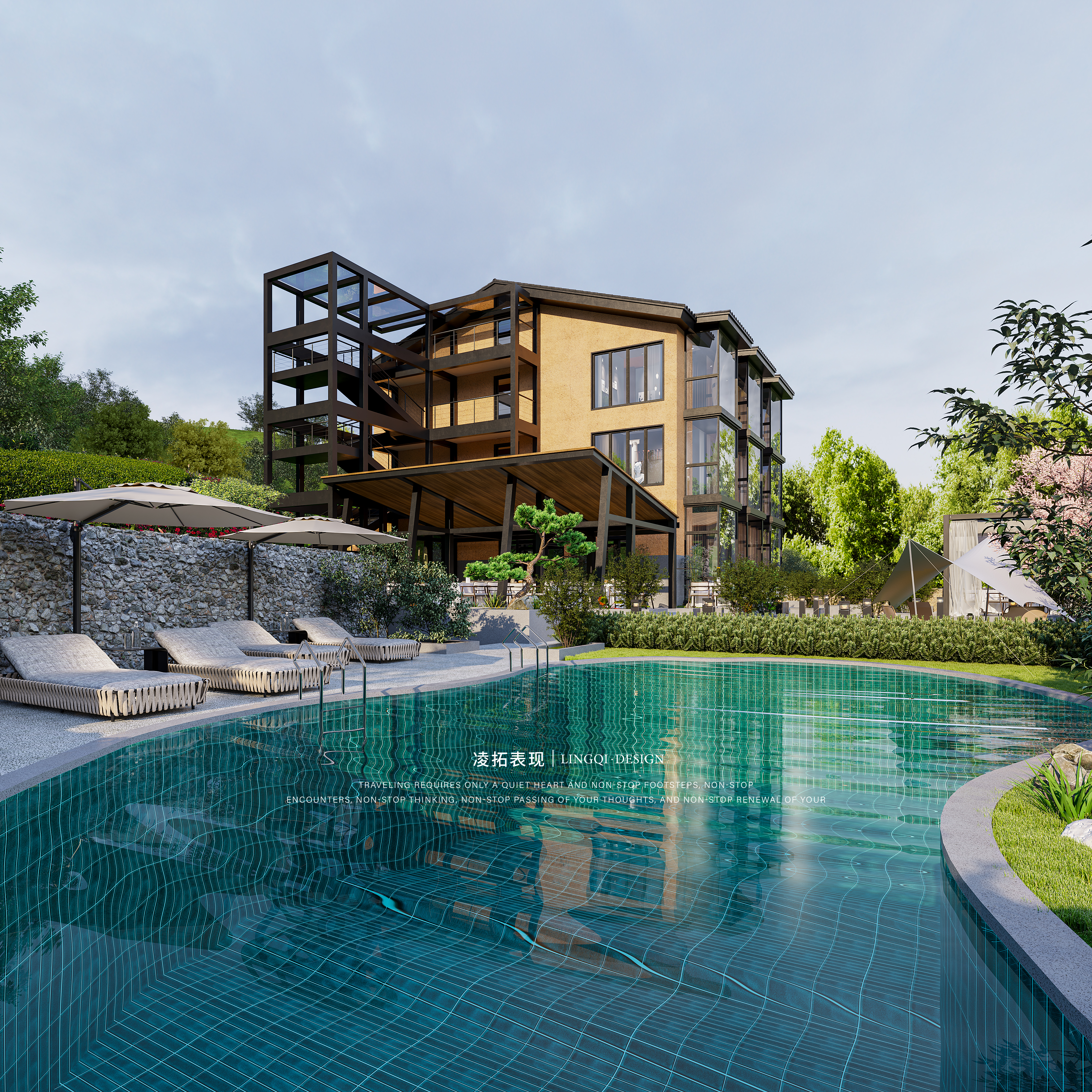 民宿外观效果图2-2