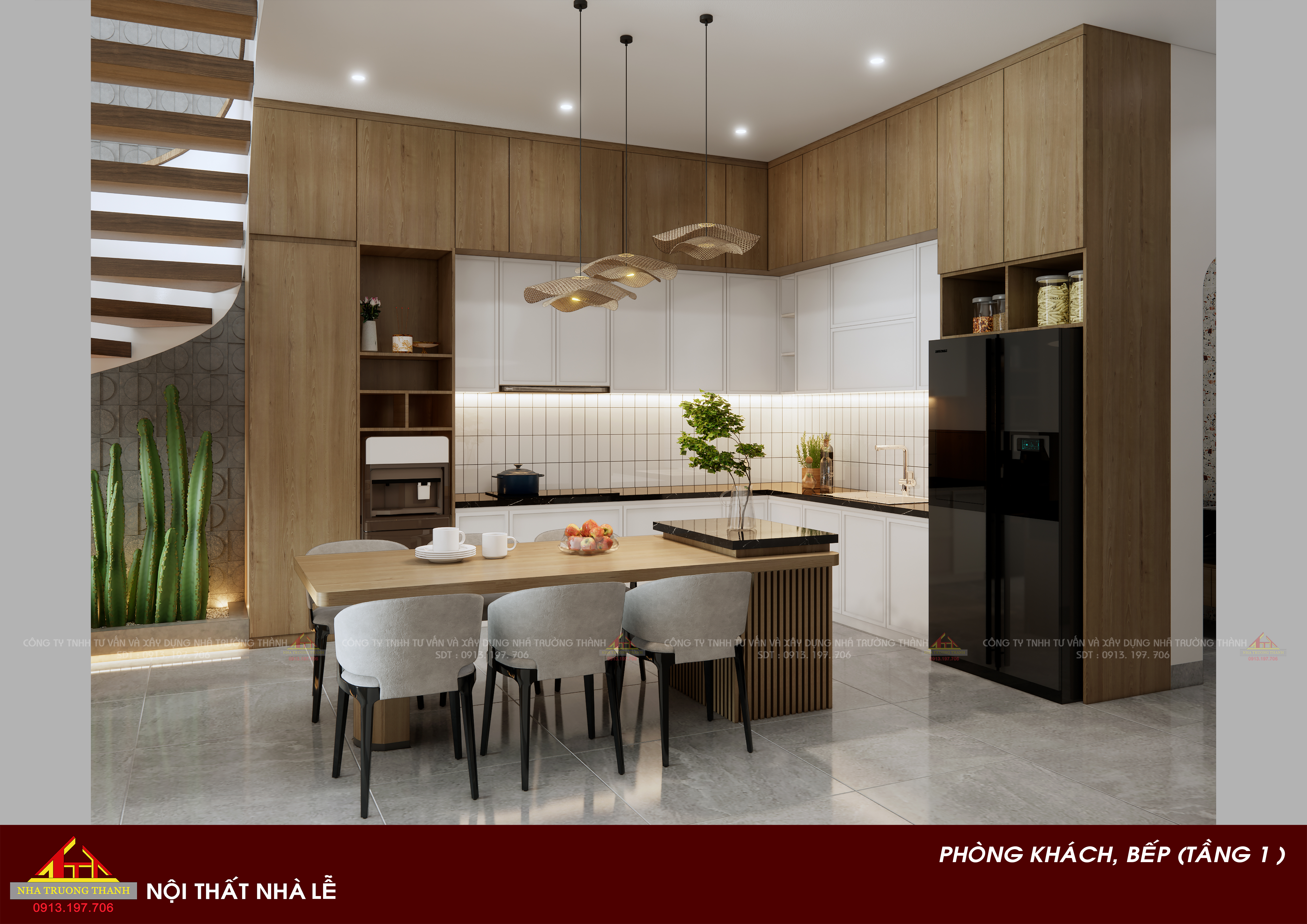 Ngoại thất, nội thất nhà anh Lễ (Đà Nẵng )-7