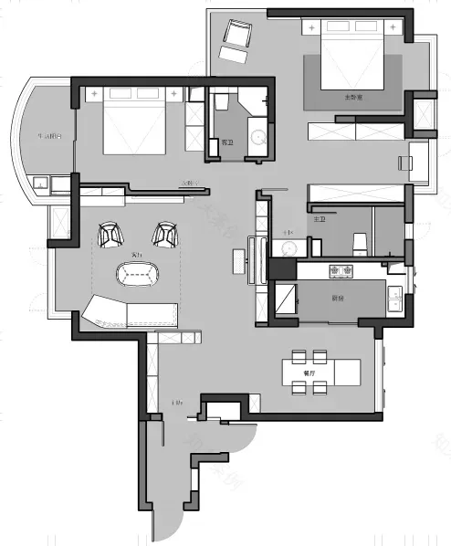 老房逆袭 · 现代台式光影之家丨美国凤凰城丨支点环境艺术设计-21