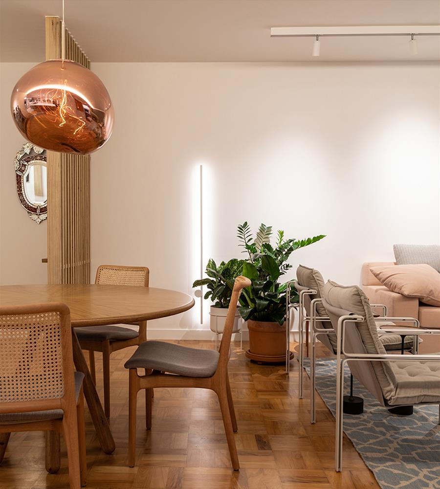 巴西 Apartamento Consolação | 木质美感与设计巧思的完美结合-5