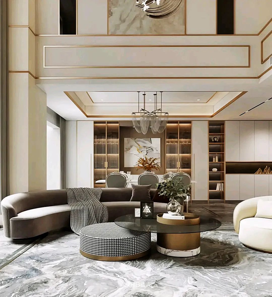 卡地亚蔚蓝阁 | 182㎡现代轻奢风格：又见卡地亚，不浪费这顶奢的生活地带-22