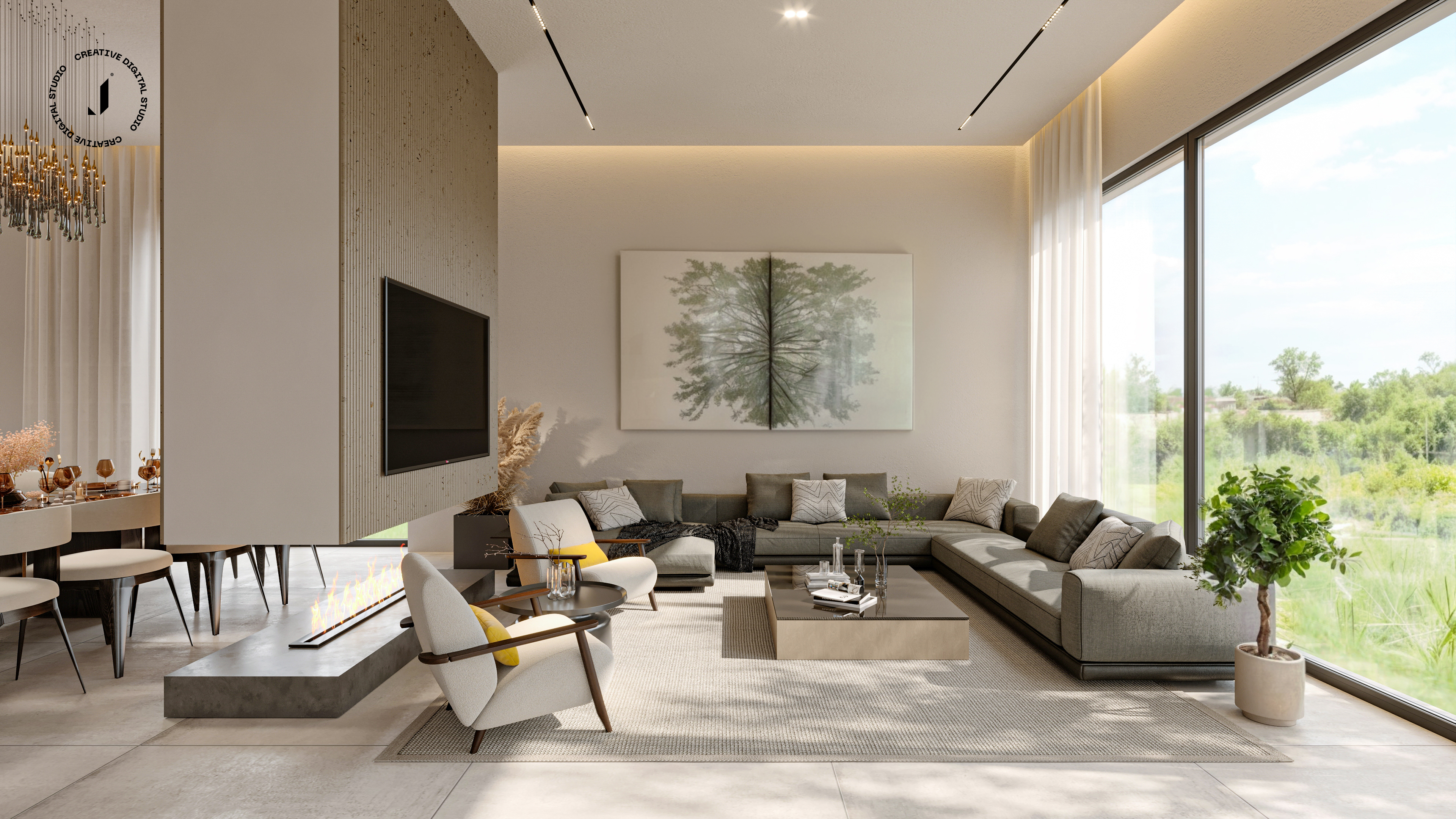 Argan Golf Resort Villa  3D 室内设计丨摩洛哥马拉喀什-6