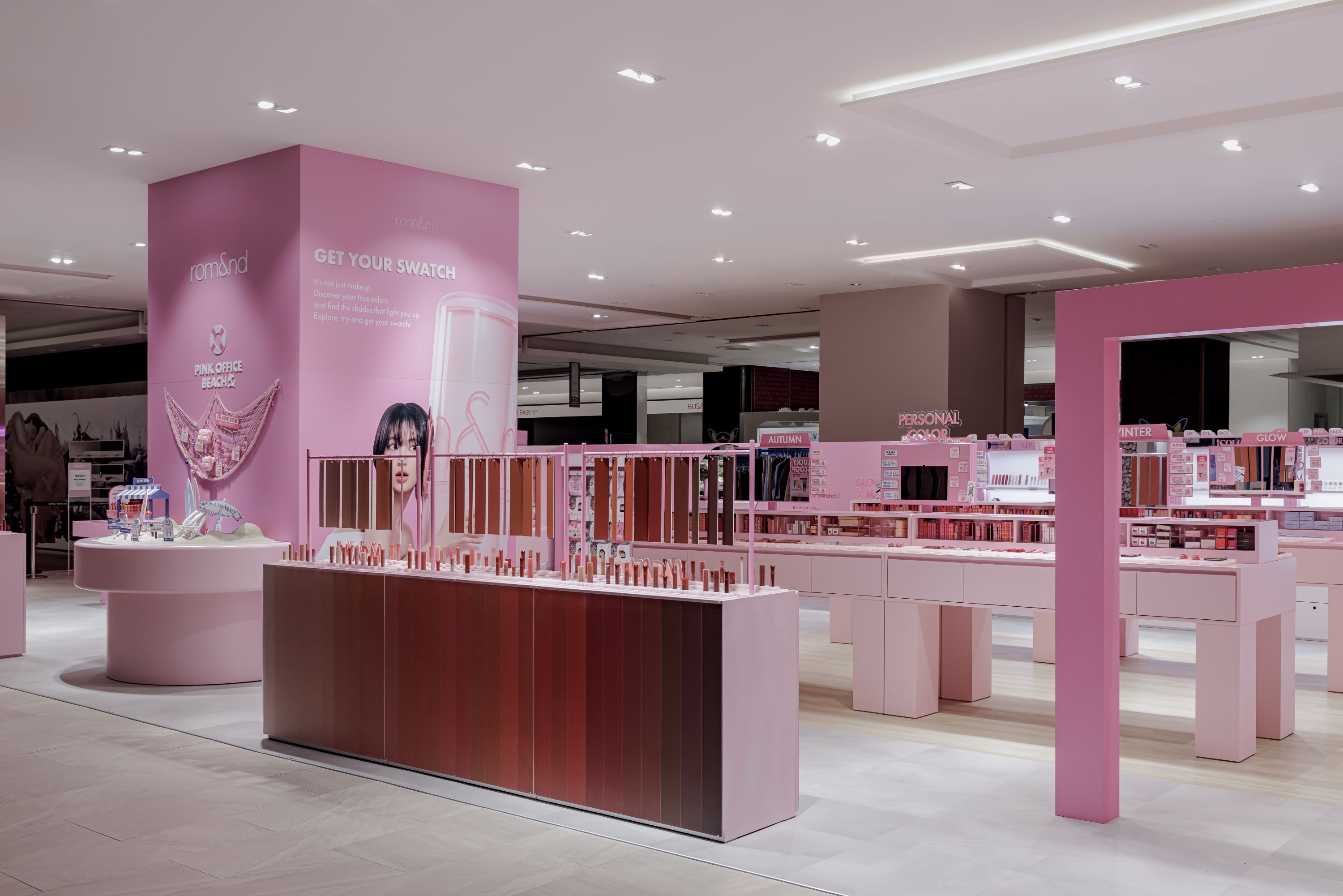 Rom&nd快闪店，釜山乐天百货店丨韩国-8
