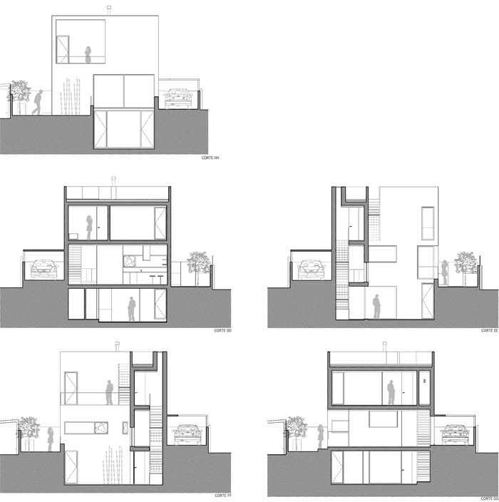 葡萄牙 DJ 住宅 | 中庭组织复杂空间-22