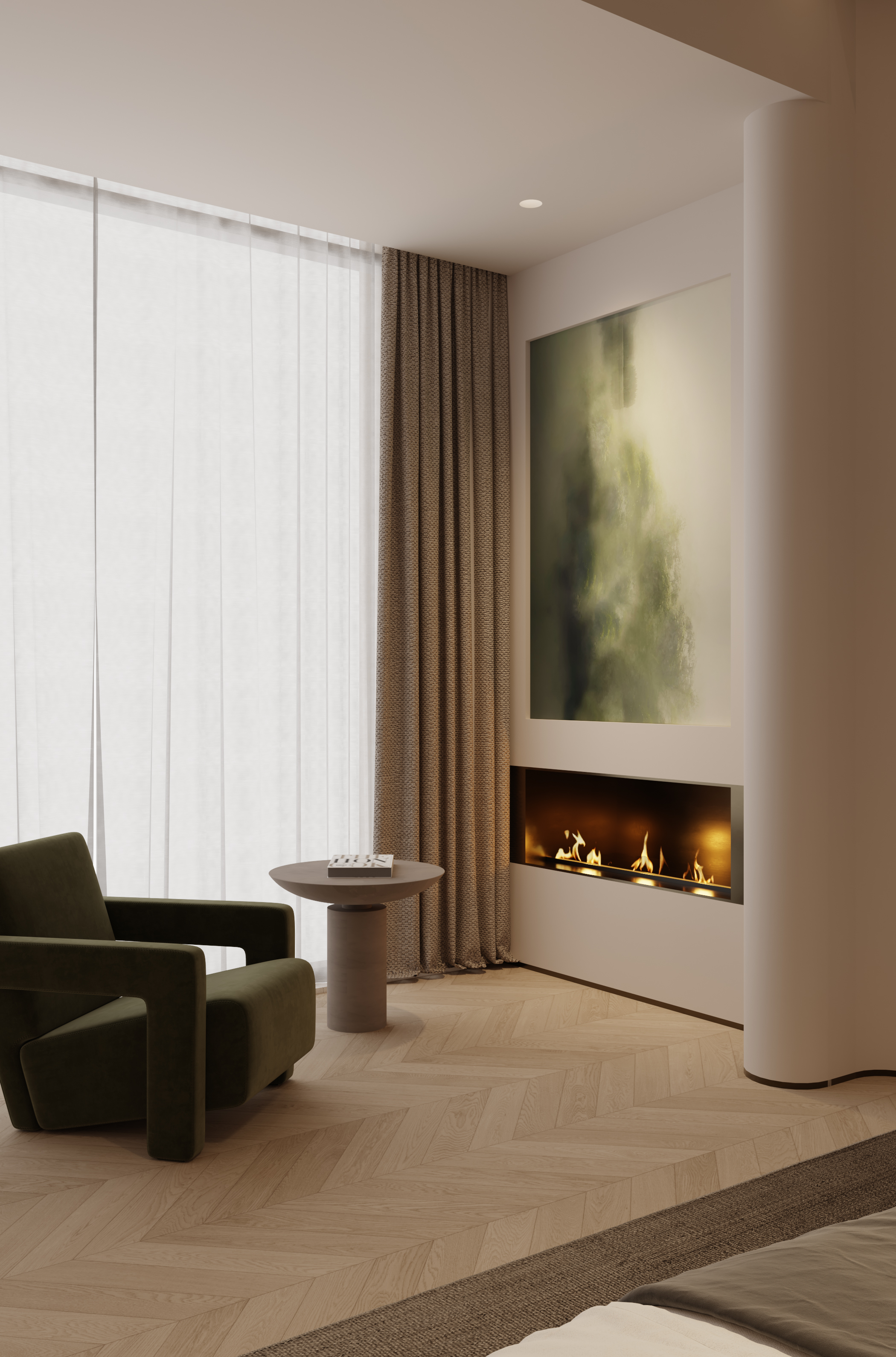 现代奶油风大平层-26