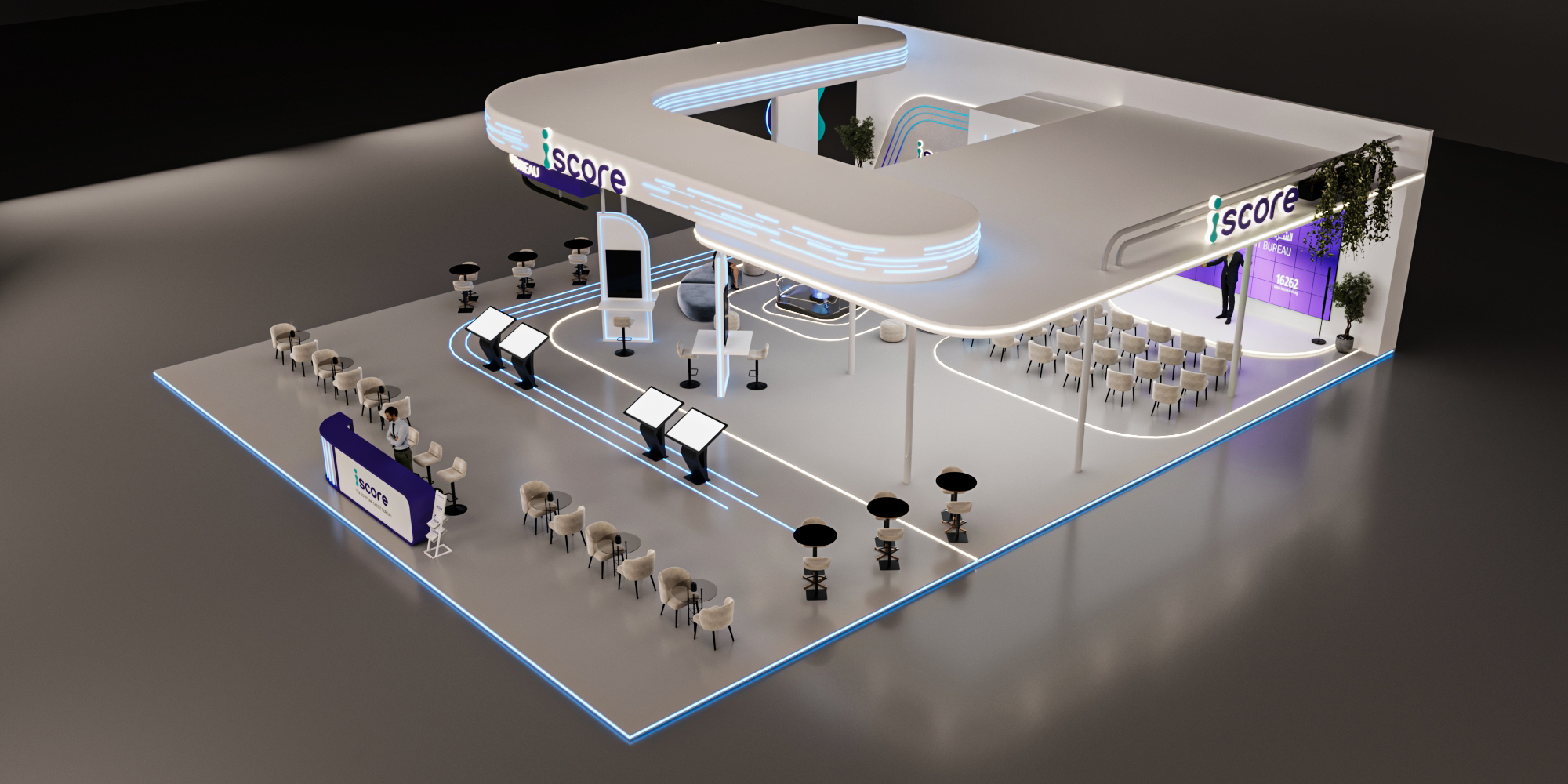 Iscore展位 开罗2025年信息通信技术展

注：Iscore可能是特定的名称、品牌等，如果有更准确的背景信息，翻译会更精准 丨埃及开罗-16