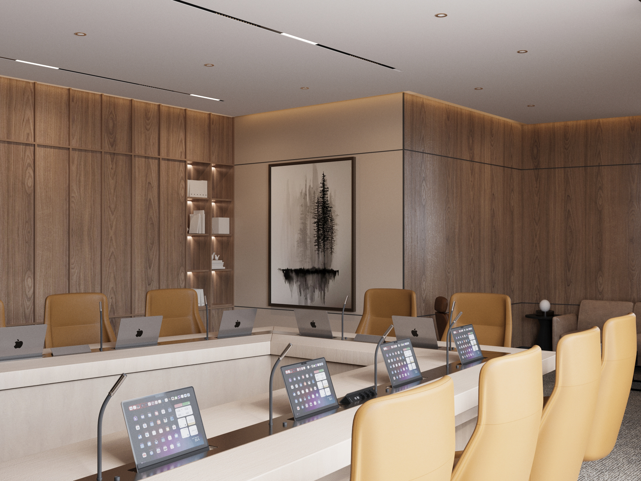 正式会议室室内设计丨沙特阿拉伯-8