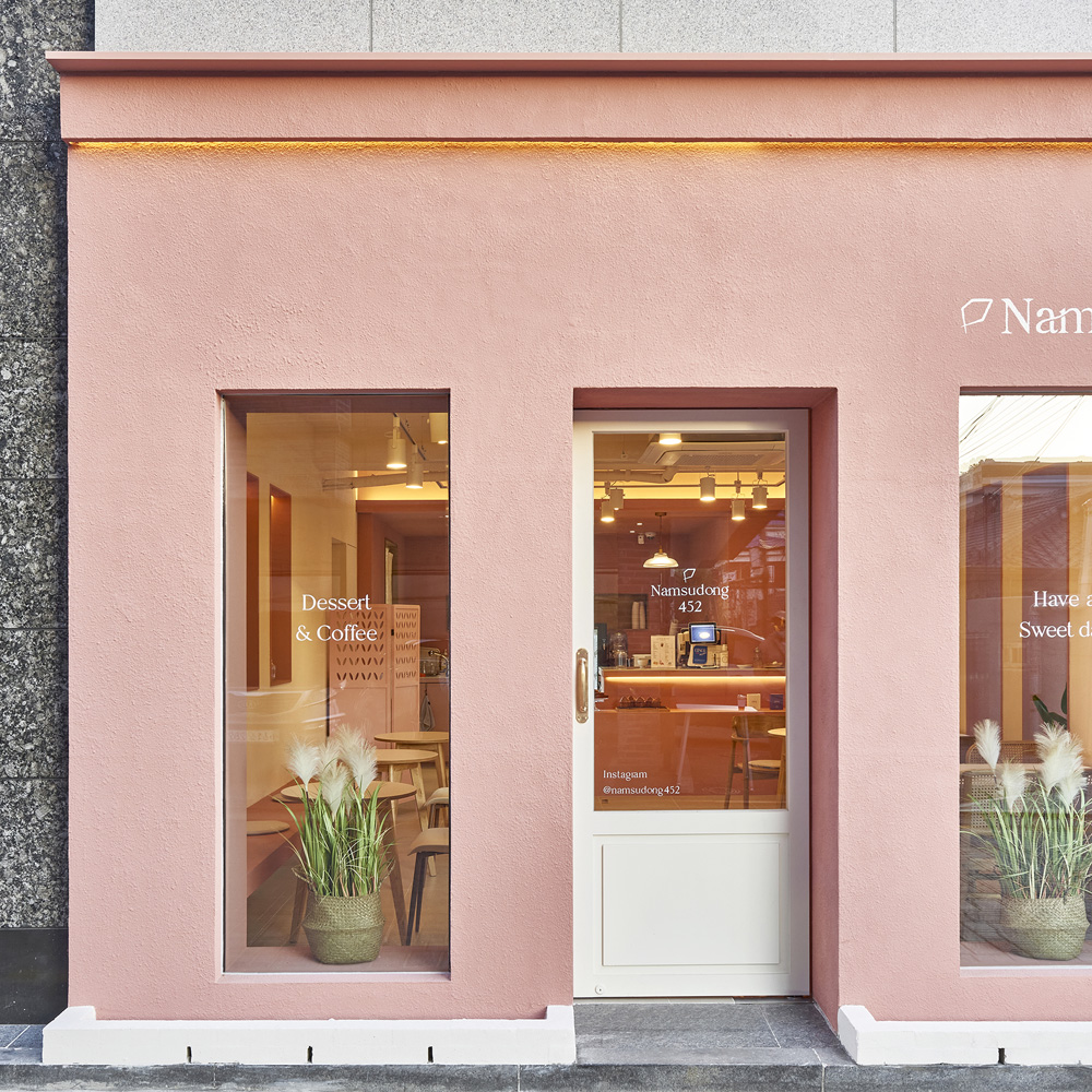 13 坪水原咖啡厅，粉红外观点亮空间设计-21