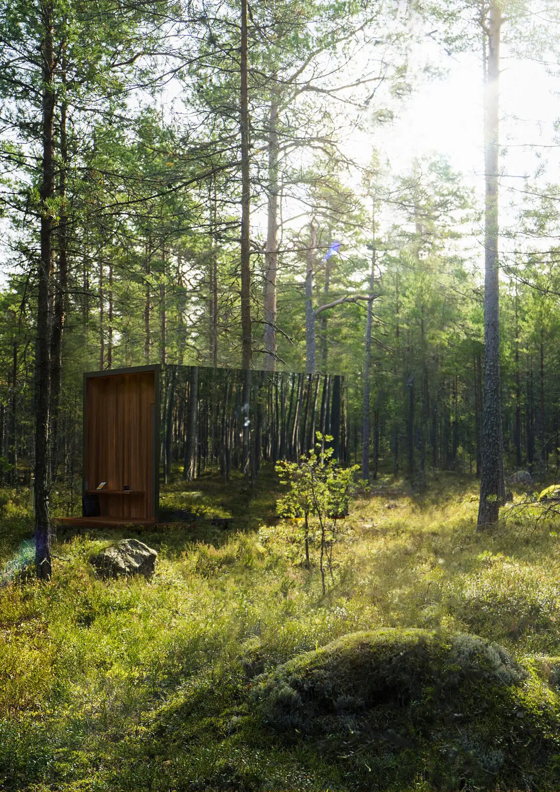 亚马逊推出 10m²镜面迷你屋，完美融入自然风景-8