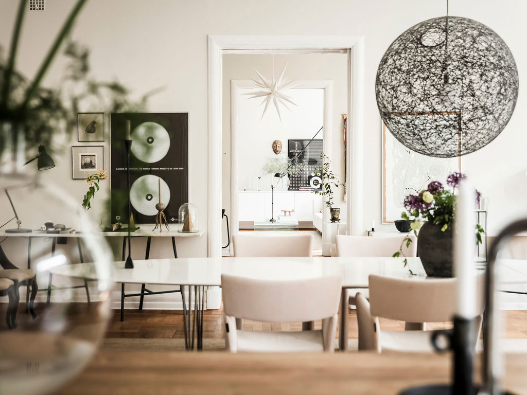 瑞典宽敞明亮的优雅公寓设计-2