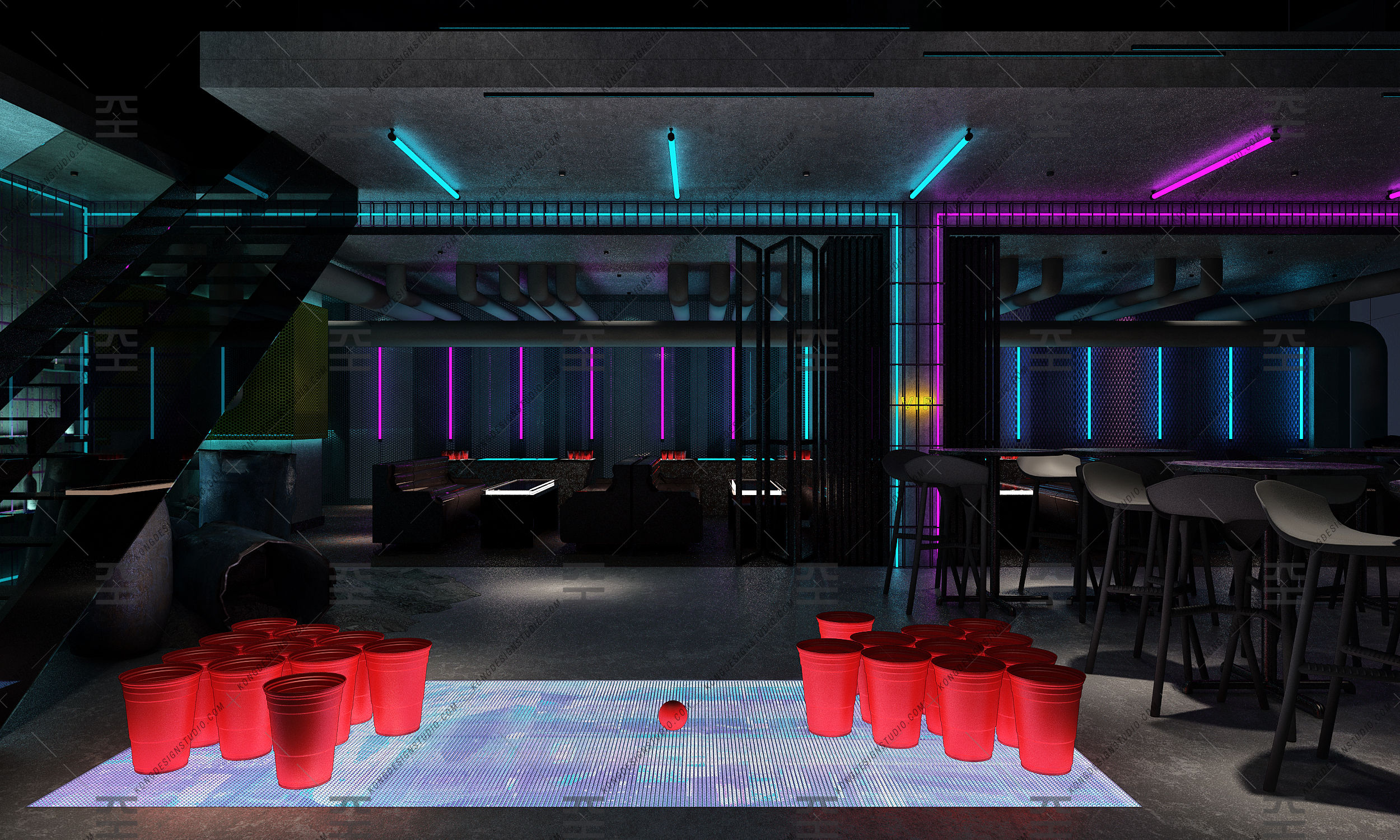 19/ Cyberpunk Bar Concept-9