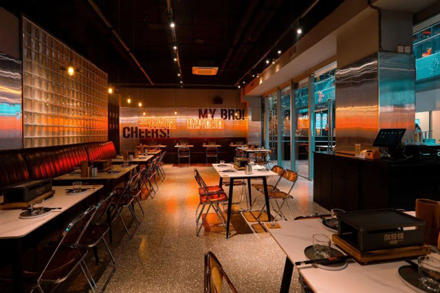 烧烤摊告别大排档!这样的空间设计不再有市井烟火气?-13