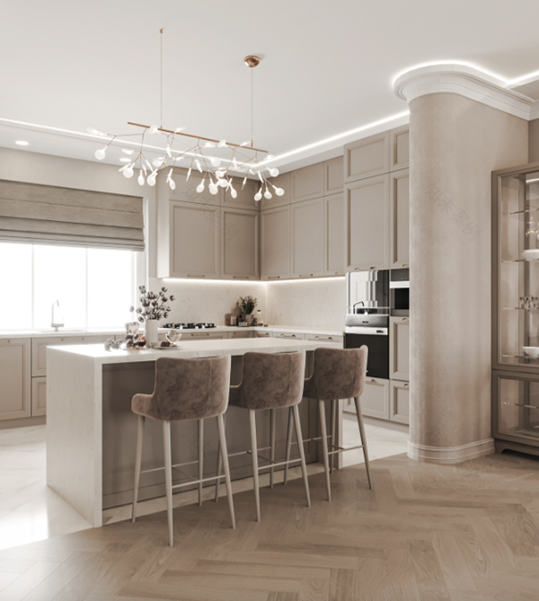 Odessa客厅及厨房区域设计项目-11