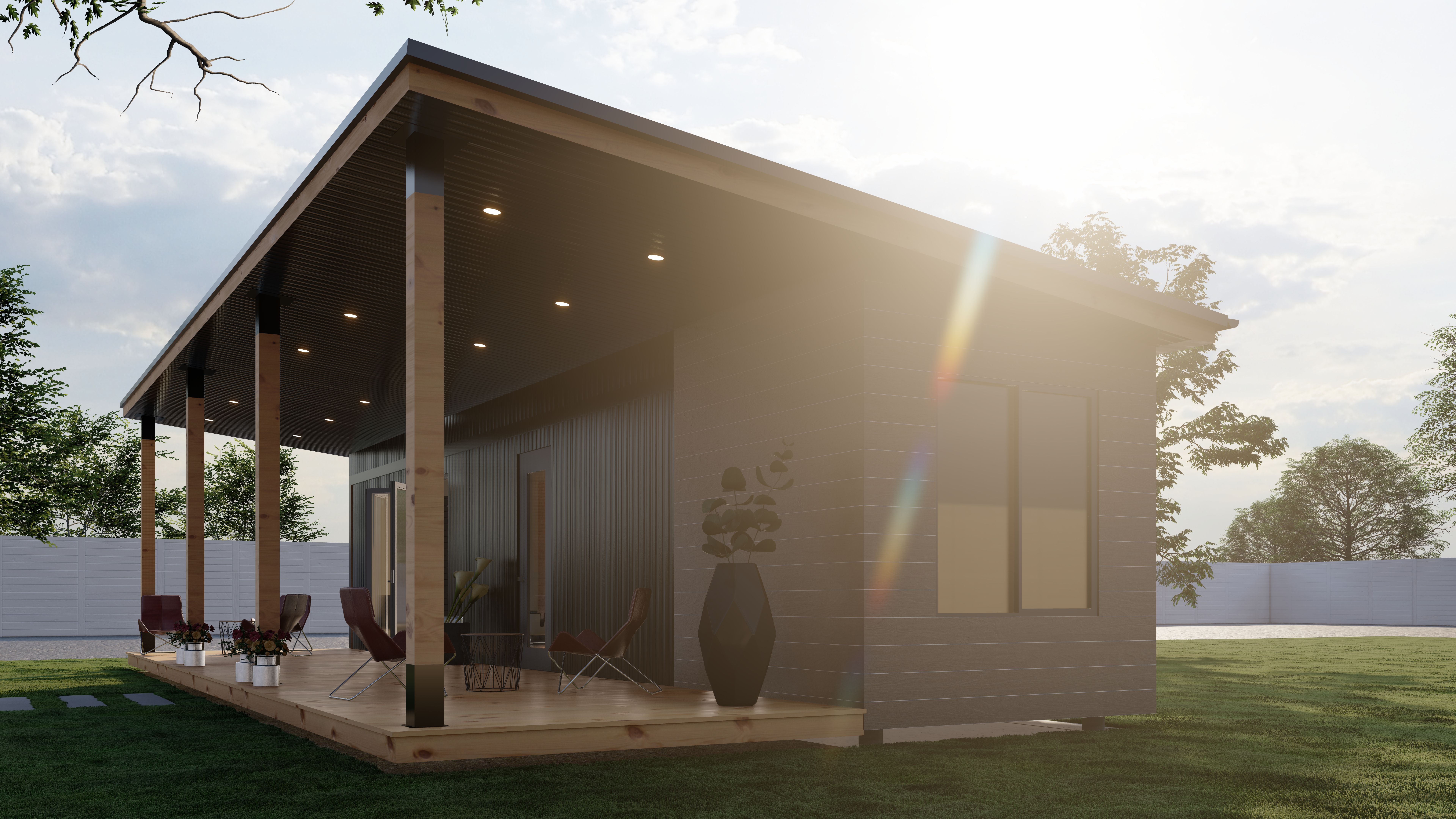 Container House With front Deck-3