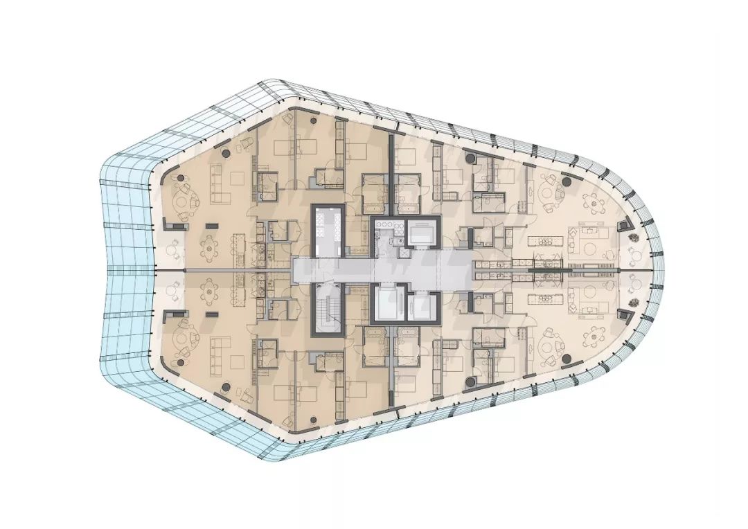 伦敦地标建筑 One Blackfriars 酒店综合体，现代设计闪耀泰晤士河畔-80