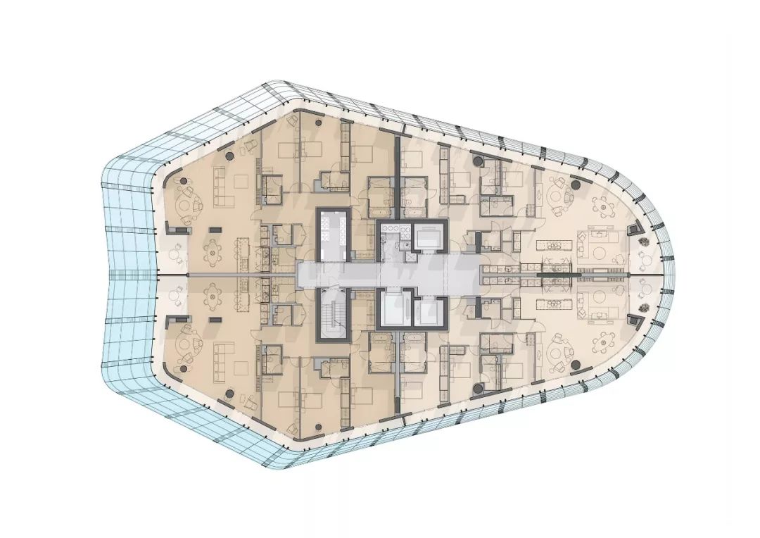 伦敦地标建筑 One Blackfriars 酒店综合体,现代设计闪耀泰晤士河畔-80