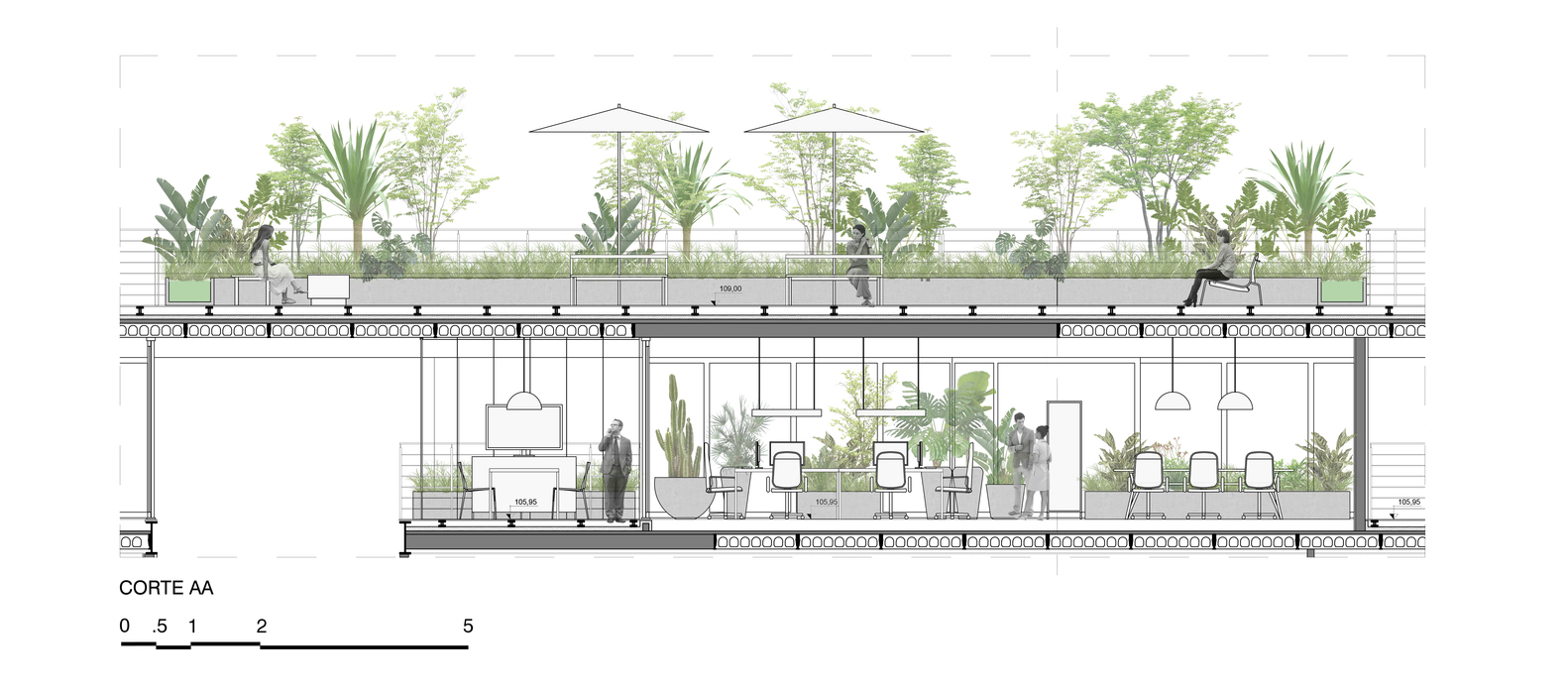 巴西 Rizoma 品牌办公室的“都市丛林”设计-27