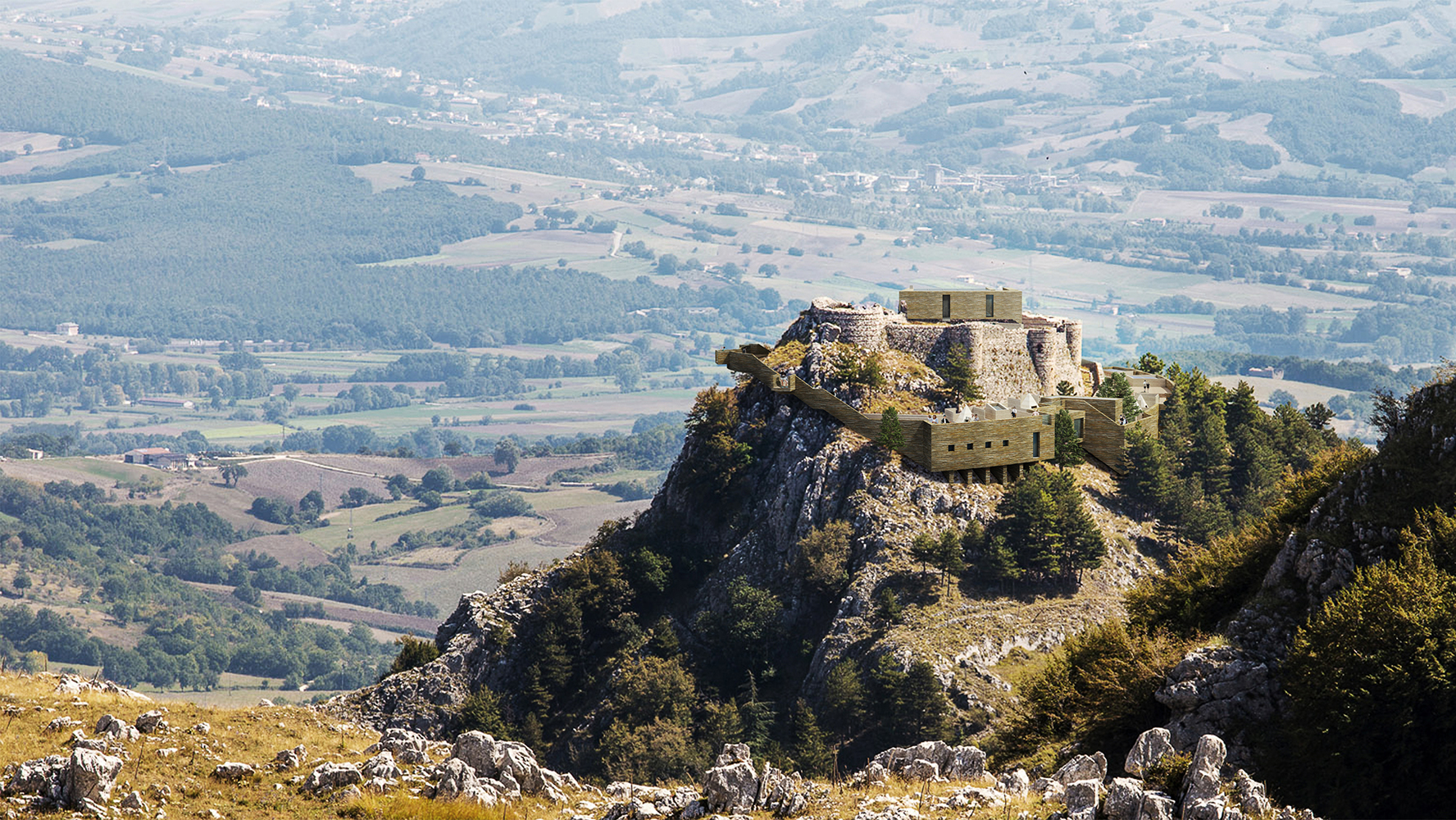 历史共鸣的城堡度假村设计-0