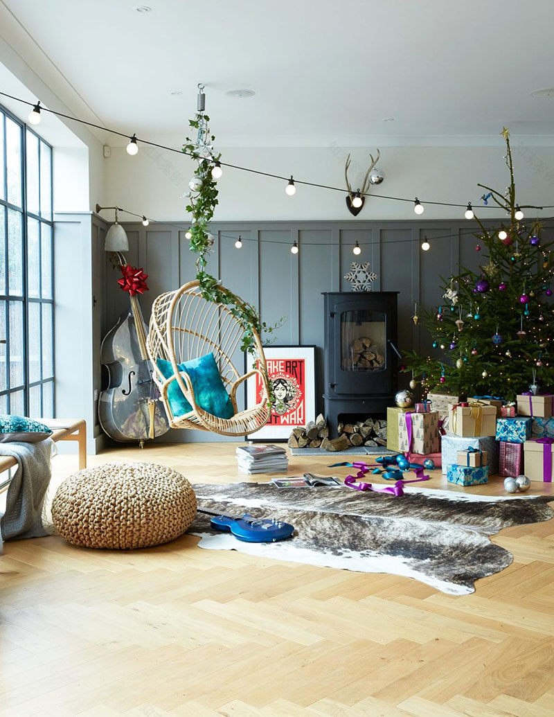 伦敦彩色家园的节日装饰艺术-5