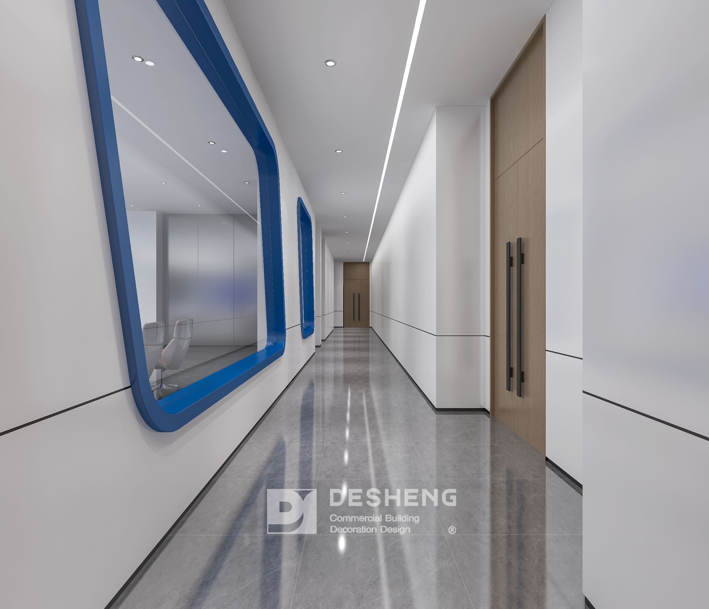 德盛装饰办公室装修案例-朗盈科技-8